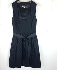 Anthropologie Wendy Katlen Gregarious Black Dress Size 2 Sleeveless shimmer 
