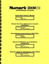 Numark DXM09 Professional DJ Mixer OWNER'S MANUAL