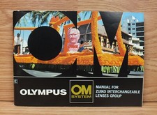 Manual Only For Olympus OM System Zuiko Interchangeable Camera Lense  READ 