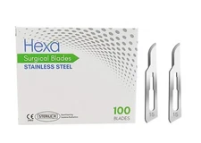Hexa #15 Surgical Blades  Stainless Steel 100 pcs