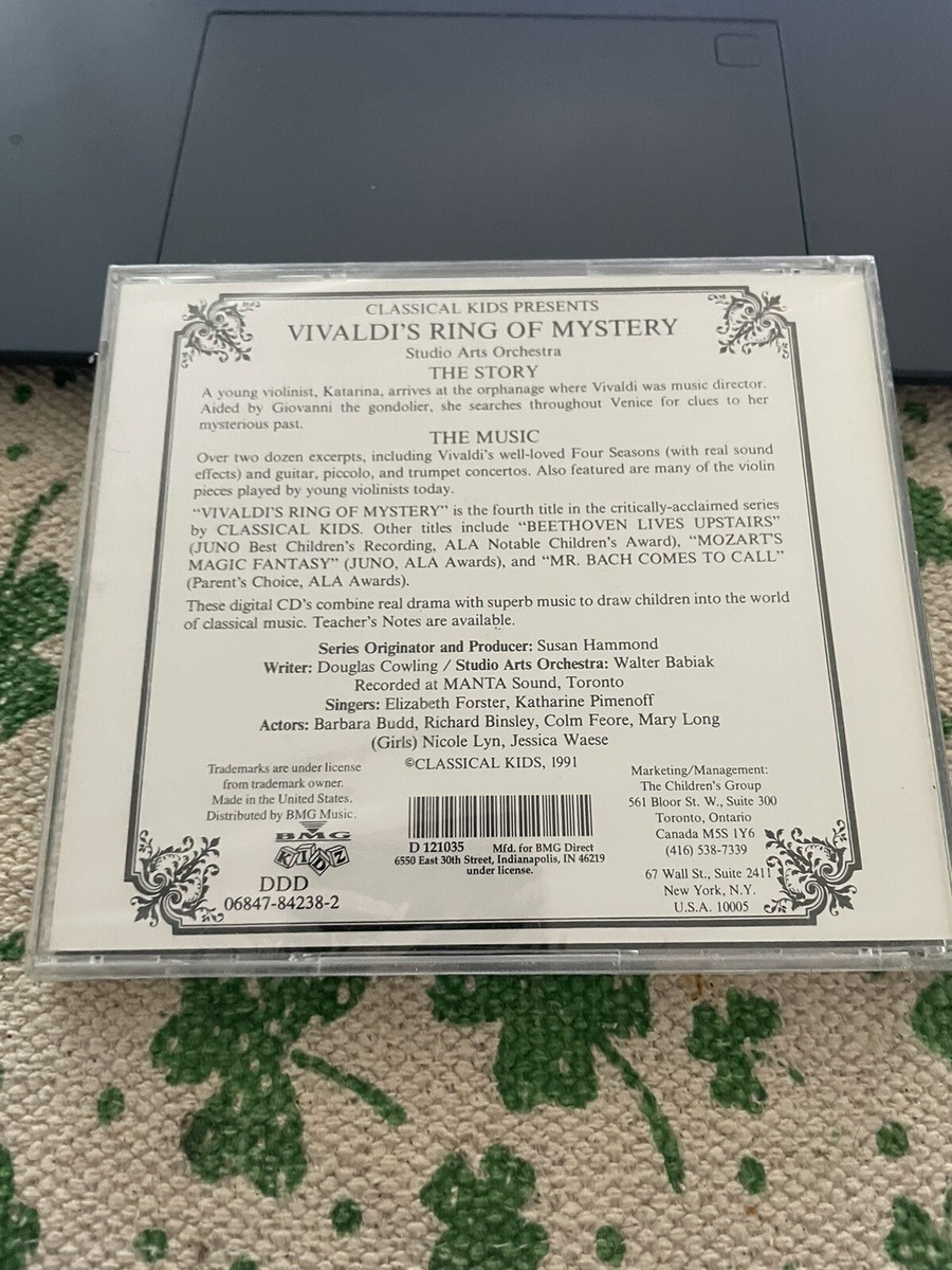 Vivaldi's Ring of Mystery by Classical Kids - SEALED CD | eBay