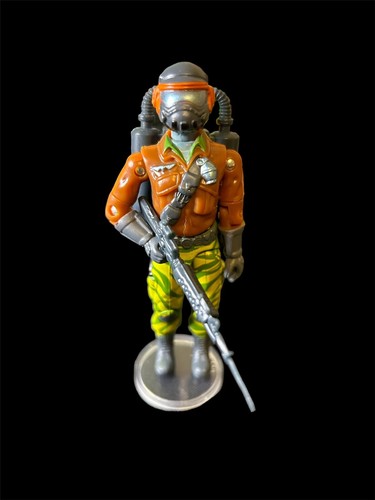 Steel Brigade Tiger Force Custom 1987 Vintage Style GI Joe Black Major wFilecard - Picture 2 of 6