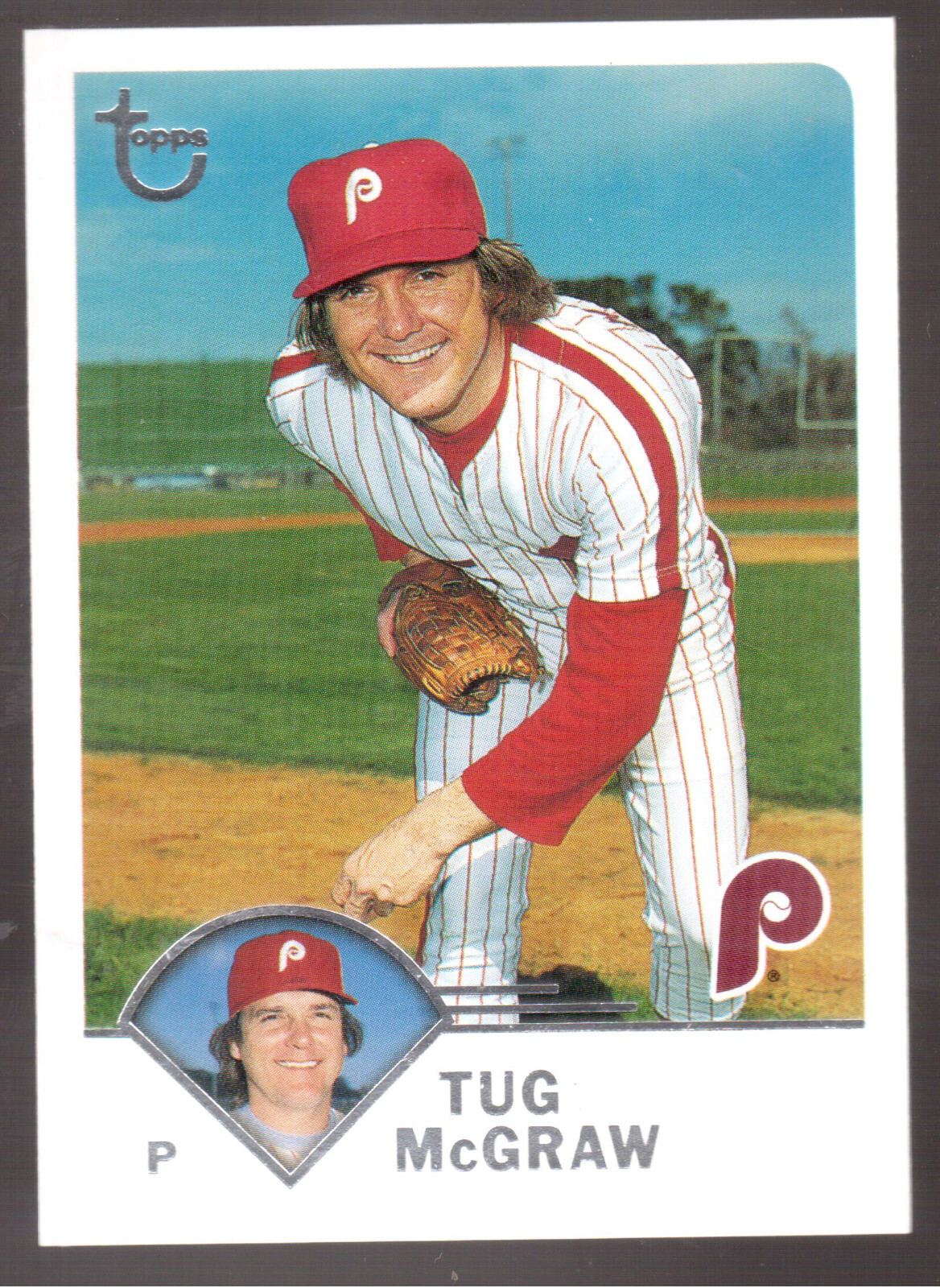 2003 TOPPS RETIRED SIGNATURE #109 TUG McGRAW