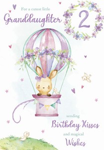 granddaughter age 2 birthday card