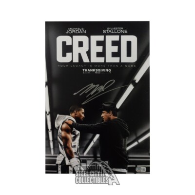 Michael B Jordan Autographed Creed Movie 11x17 Photo - BAS