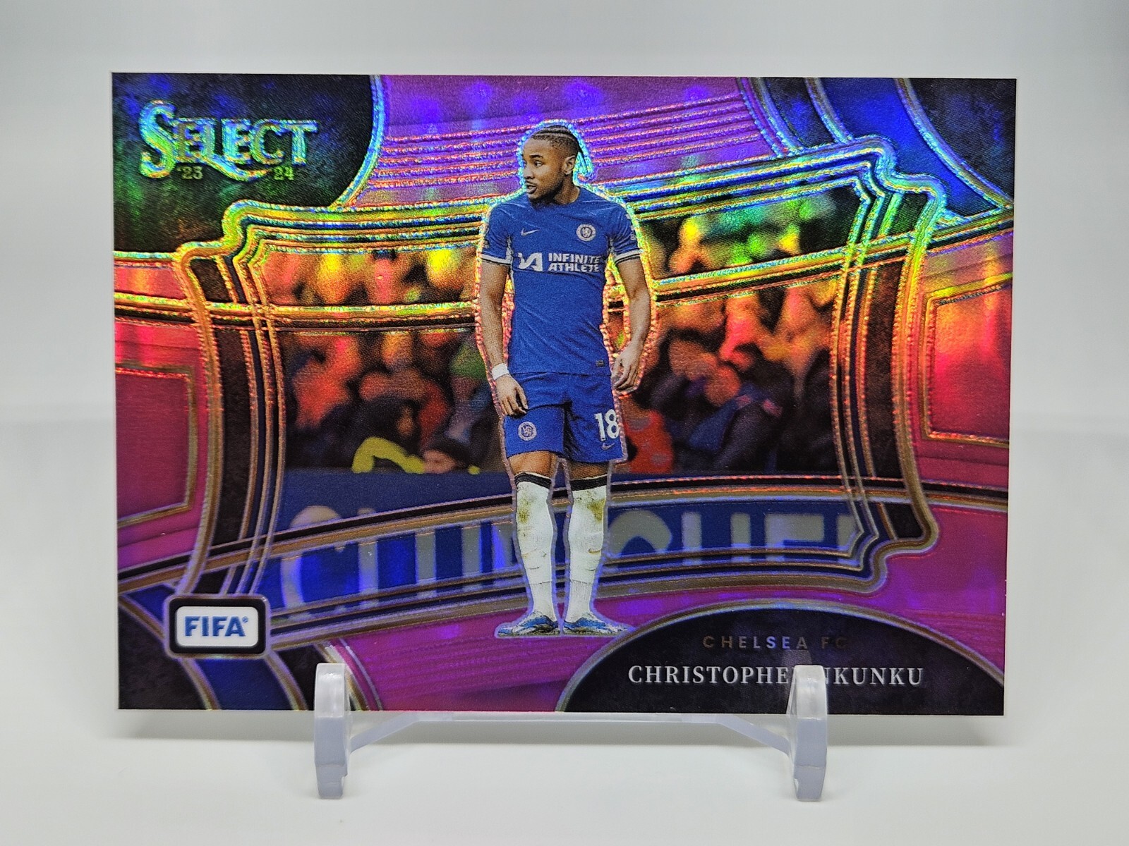 2023-24 Select FIFA Christopher Nkunku Field Level Pink Prizm #'d 12/75