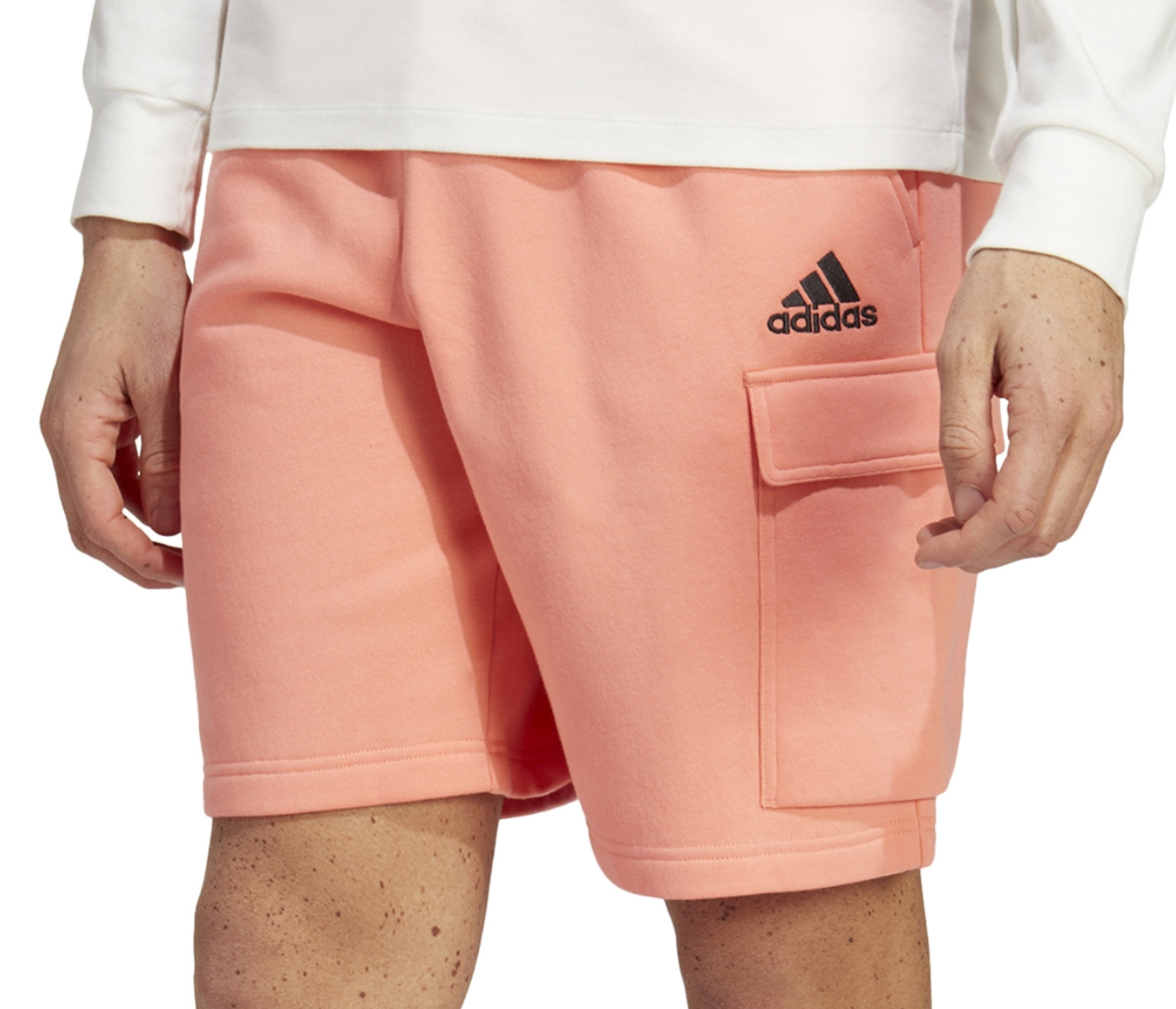 НОВЫЕ мужские шорты-карго Adidas Essentials с бирками W оранжевого цвета Sz L