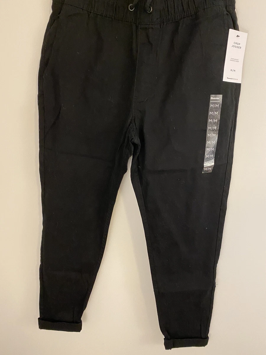 Bluenotes Men s Black Crop Jogger Pants Size Medium eBay