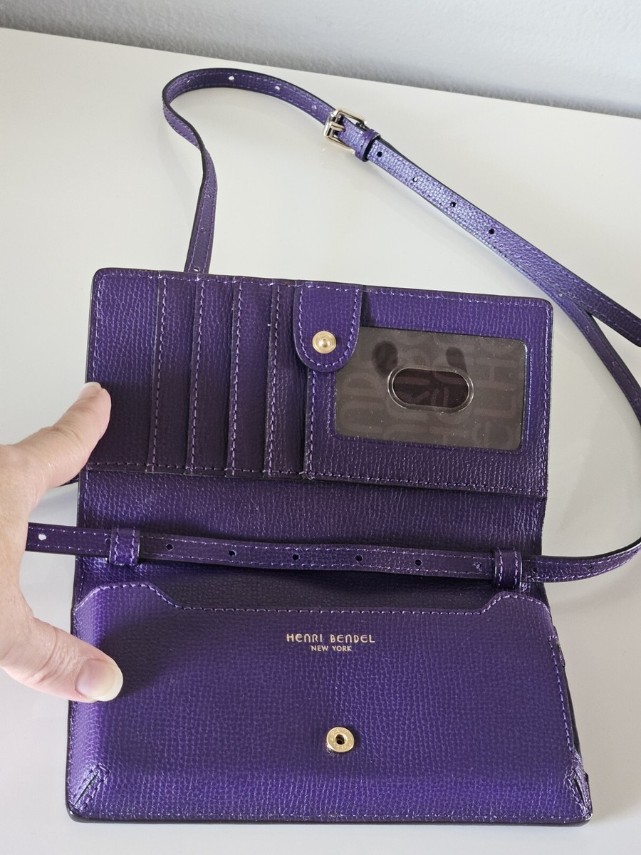 kei Henri Bendel 財布 HENRI BENDEL Black Leather Wristlet Handbag – Sui Generis Designer