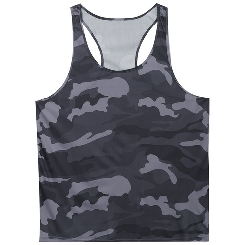Herren Camouflage Print Sport Tank Top Ärmellos T-Shirts Muskel Locker Trägertops - Bild 47 von 68