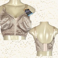 Bali 42DD Brown-Beige Animal Print Double Classic Support Wireless Comfort Bra