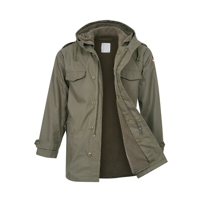 German Parka Army Military Style NATO Hooded Jacket Warm