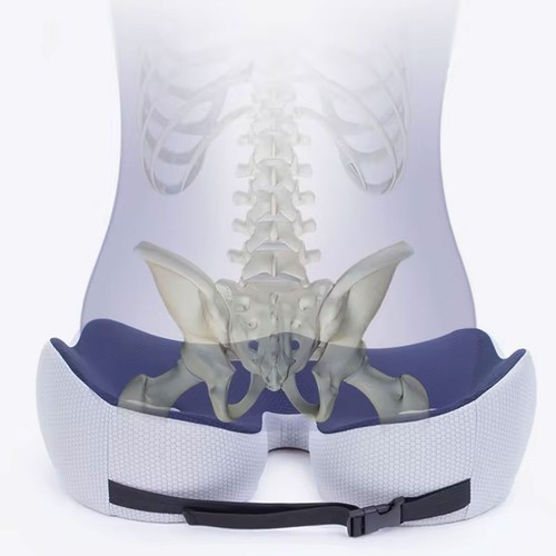 Memory Foam Sit Bone Relief Seat Cushion for Butt Lower Back Hamstrings Hips AU - Picture 4 of 14