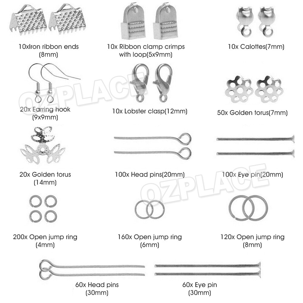 Jewellery Making Findings Kit DIY Wire Pliers Set Starter Tools