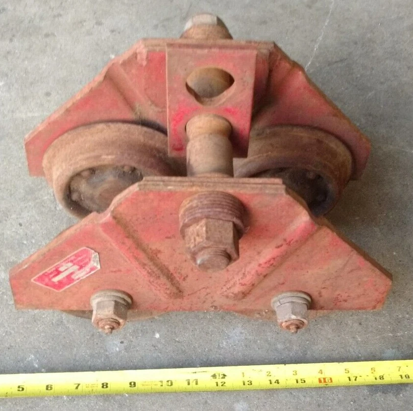 Carro Dayton, rodamiento de bolas, engrasable, capacidad de 2 toneladas, carro de vigas 2Z617A Foto 3 de 4