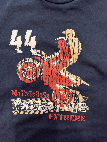 Kids FMX MotorCross Freestyle Extreme Long Sleeved Tee VTG 1990s - Picture 4 of 8