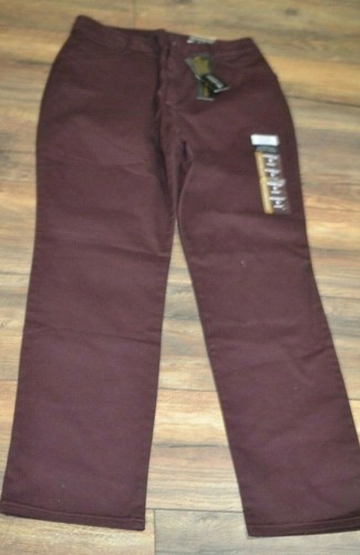 Lee Relaxed Fit Straight Leg Effortless Wash & Wear Pants Easy Care Raisin Pants - Picture 2 of 5