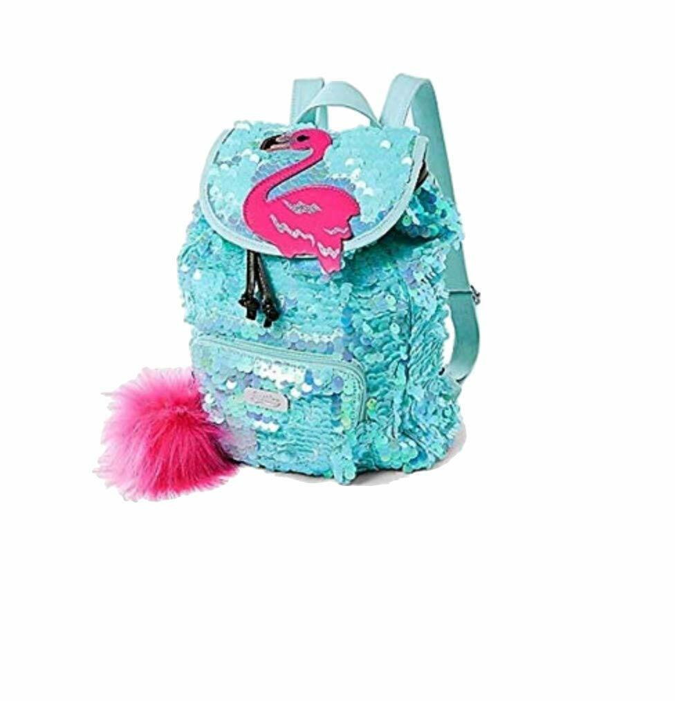 girls mini flamingo backpack CHIFIGNO Pink Standing in Water Toddler for Boys Girls, Small Travel Backpack Kids School Bag Preschool Backpacks Comfy padded back panel Justice Girls Flip Sequin Flamingo