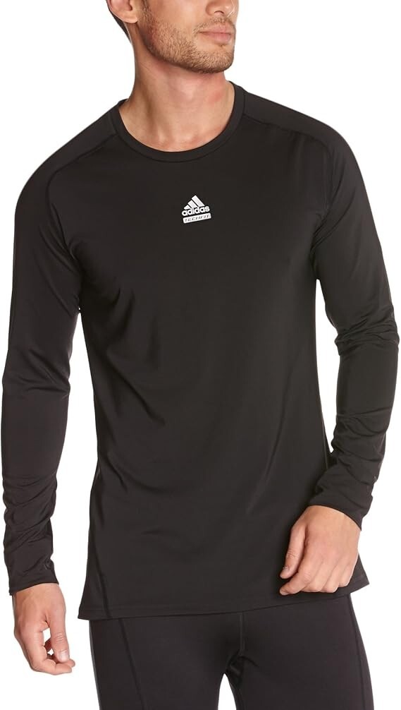 adidas Unisex Techfit C&S Long Sleeve Black Baselayer Top Size XL