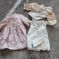 Antico vestito per bambola con sottoveste giacca e calze misura bambola 25-30 cm Google Jumeu