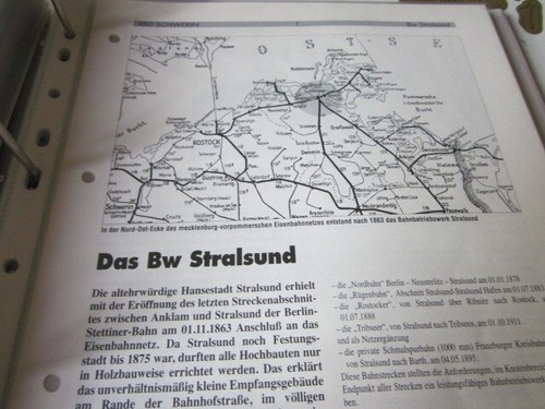 Bahnbetriebswerk Mit Gleisplan 17 N BW Stralsund 18S