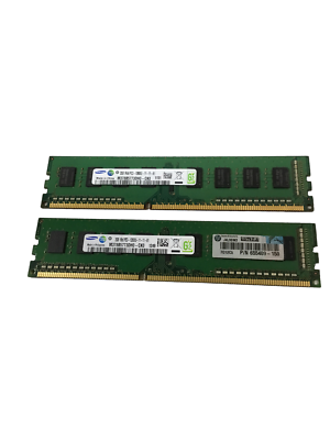 Samsung 2x2GB 4GB 1Rx8 PC3-12800U DDR3 1600MHz DIMM Memory RAM  M378B5773DH0-CK0