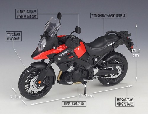 Maisto 1:12 Suzuki V-Storm Motorcycle Bike Model New in Box - Picture 2 of 5