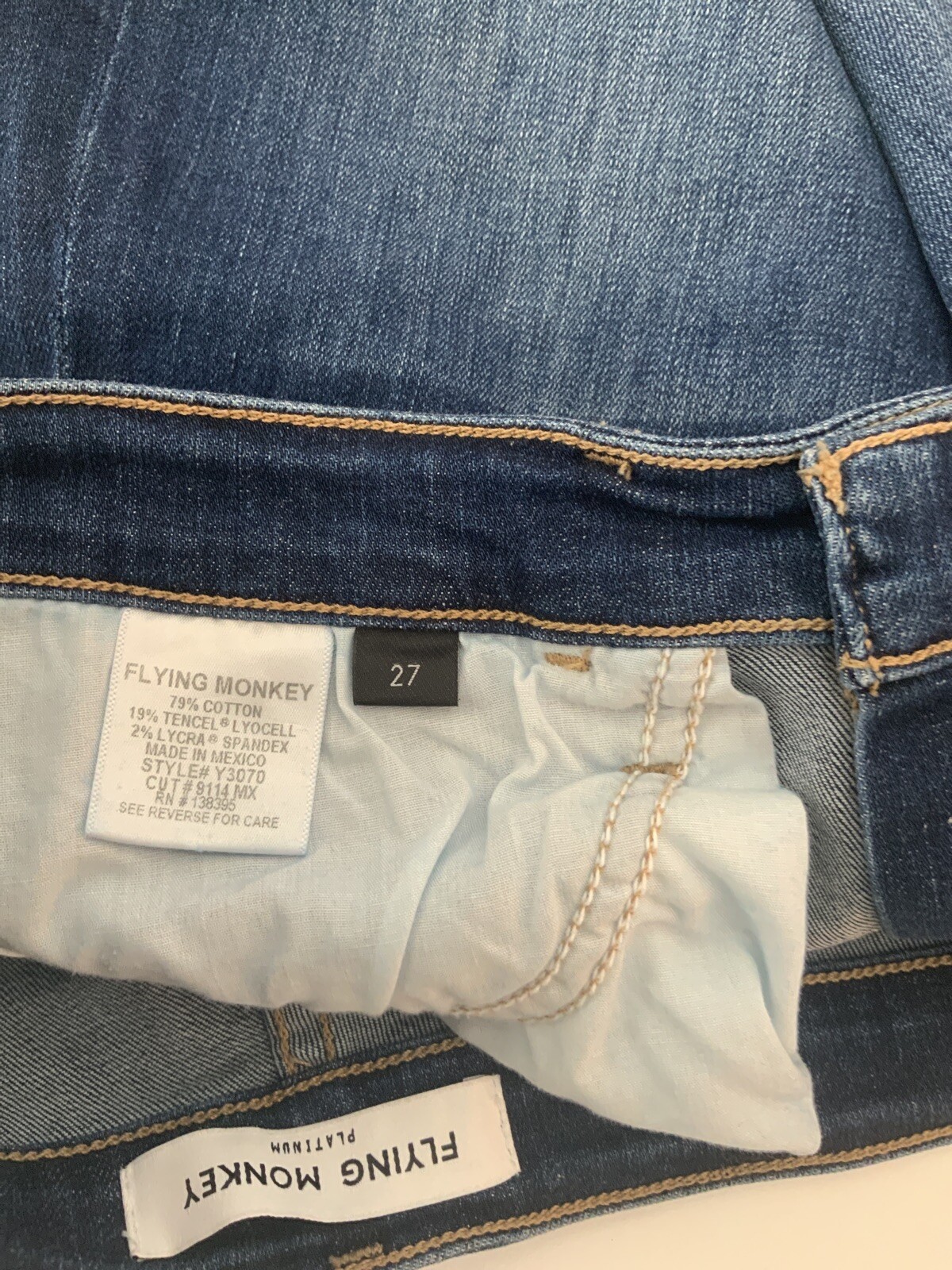 Flying Monkey Jean Denim Skirt 27 