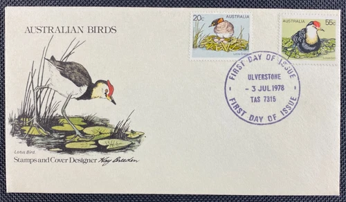 1978 Australian Birds FDC First Day Cover Ulverstone (Tas) FDI Postmark