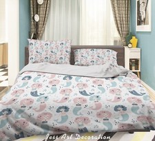 3D Meimaid Pattern Kids Quilt Cover Set Duvet Cover Bedding Pillowcases