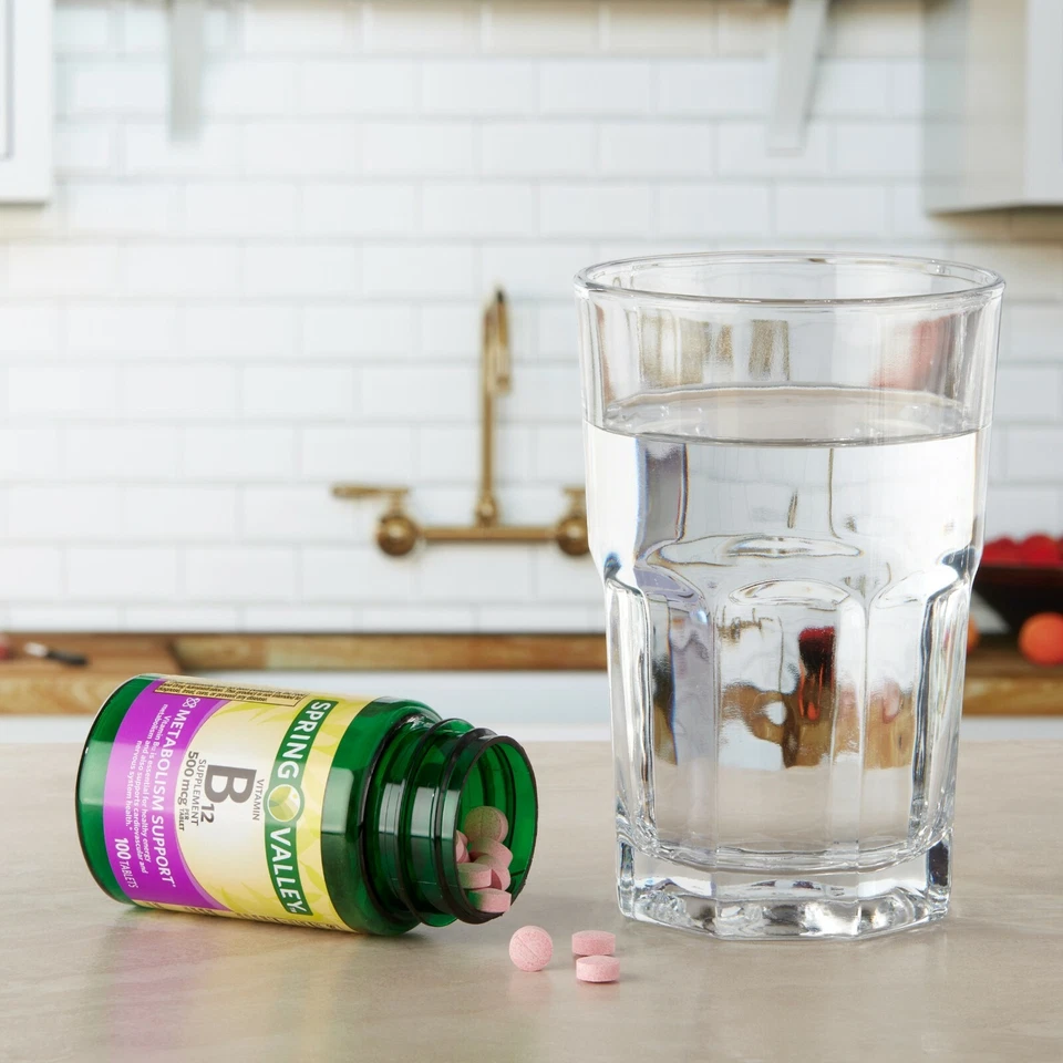 Spring Valley Vitamin B12 Tablets, 500mcg, 100 Count..+ - Image 2 of 4