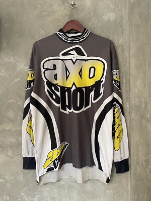 90s AXO SPORT アクソースポーツ モトクロスシャツ XL Vintage 90s AXO Sport Motocross Jersey Men's Size Medium