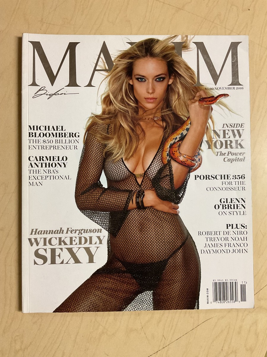 november 2016 Maxim #218 Hannah Ferguson sexy cover 
