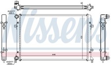 NISSENS (65307) Wasserkühler, Motorkühler, Kühler für AUDI SKODA VW
