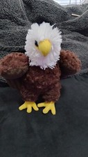 Wild Republic Bald Eagle Plush Stuffed Animal Bird Prey 9” Realistic Brown White
