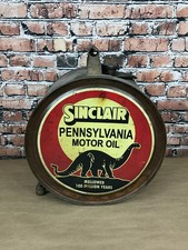 Sinclair Pennsylvania Motor Oil Dinosaur Dino Rocker Oil Can St Louis