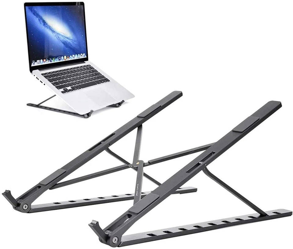 Laptop-Ständer verstellbare Notebook-Ständer Halterung für Schreibtisch tragb... - Bild 2 von 4
