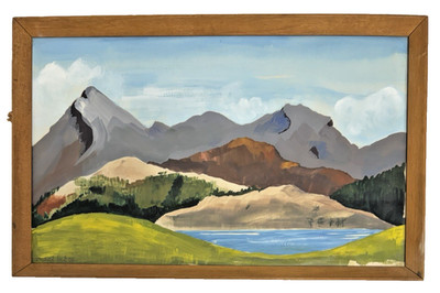 ''Moel Hebog'' original signiertes Gemälde Snowdonia walisische Landschaft