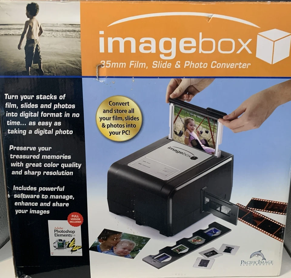IMAGEBOX Pacific Image 35mm Film, Slide & Photo Converter 12 MP NEW IN PACKAGING - Image 2 of 4