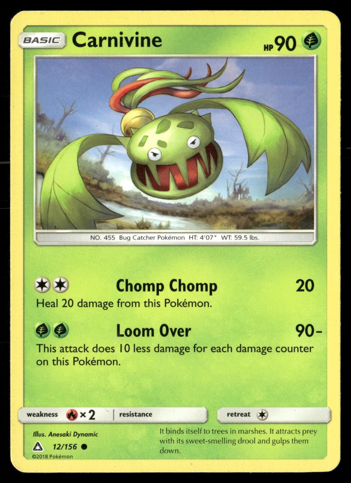 Carnivine 12/156 Common Ultra Prism Pokemon MP