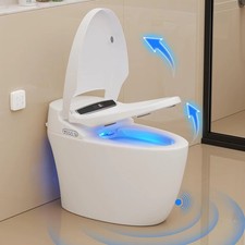Hcore Smart One-piece Tankless Toilet Heated Seat Night Light Auto Flush Auto Op