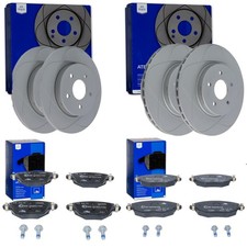 ATE PowerDisc BREMSSCHEIBEN+BELÄGE VORNE+HINTEN passend für FORD MONDEO 3 MK3