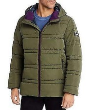 Scotch and Soda Classic Primaloft Hooded Jacket Army Green , Size Medium