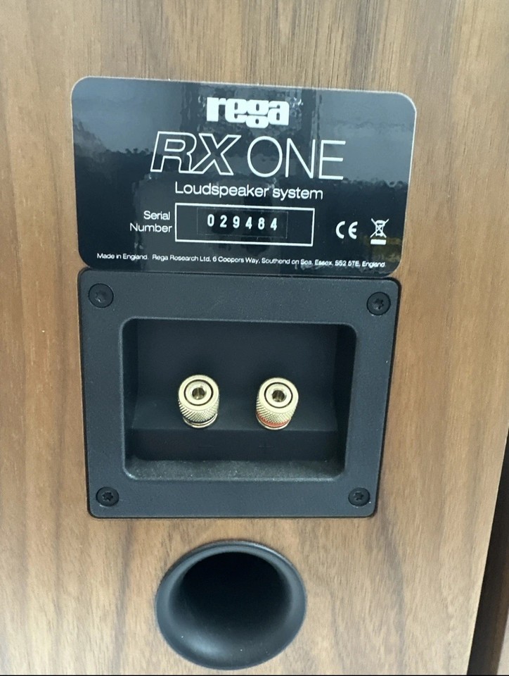 Rega RX1- Walnut Bookshelf Speakers - Pair - RX ONE - With Original Box ...