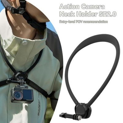 Neck Mount with Air Cushion for GoPro Hero 13/12, Insta360 X5 X4, Action 6 5 Pro