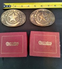 Made In USA The State of Texas Men's/Women's Gold-tone Belt Buckle Lone Star