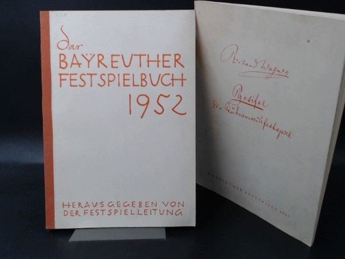 Das Bayreuther Festspielbuch 1952. 1 Buch und eine Zugabe. Festspielleitung Bayr - Picture 1 of 6