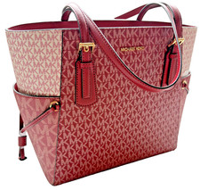 Bolso de Hombro Michael Kors Voyager Grande EW Dorado Cereza MK
