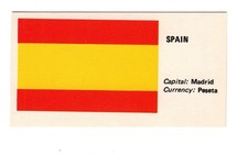 Rossi’s Flags of the Nations Cards 1975 #37 Spain