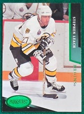 Stephen Leach - 1993-94 Parkhurst Emerald Ice #285 - Boston Bruins Hockey Card